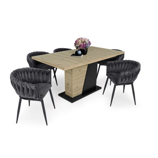 Deluxe modern étkezőszék - grafit