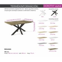Dorothy bővíthető étkezőasztal 