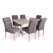 Inez duplaszivacsos étkezőszék - barna 