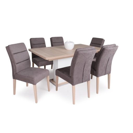 Inez duplaszivacsos étkezőszék - barna 