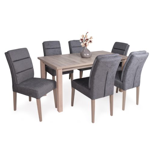 Inez duplaszivacsos étkezőszék - sötétszürke