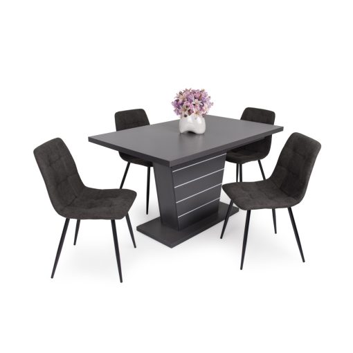 Kamil szék fekete színben