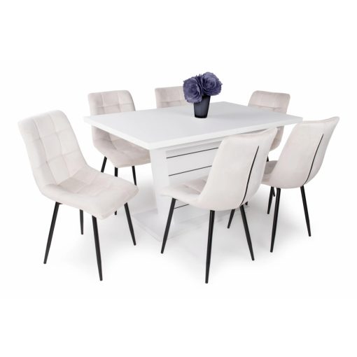 Kitty beltéri fémvázas étkezőszék bézs színben