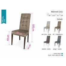 Nicol szék - Szürke