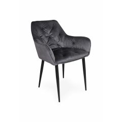 Noel bársony szék - grafit