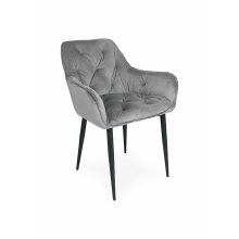 Noel bársony szék - Szürke