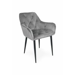 Noel bársony szék - Szürke