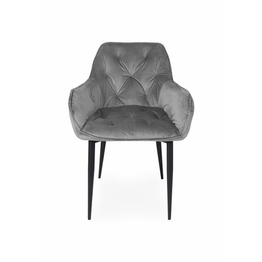 Noel bársony szék - Szürke