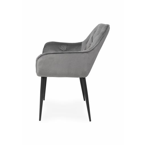 Noel bársony szék - Szürke