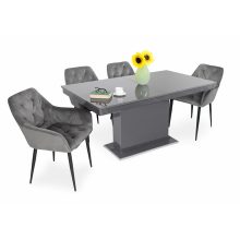 Noel bársony szék - Szürke