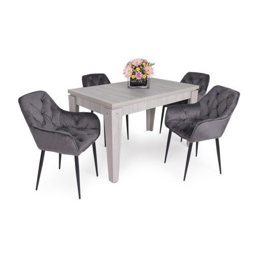 Noel bársony szék - Szürke