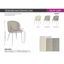 Olaf szék - bézs