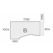 EX HB 198/100 íróasztal jobbos kivitelben