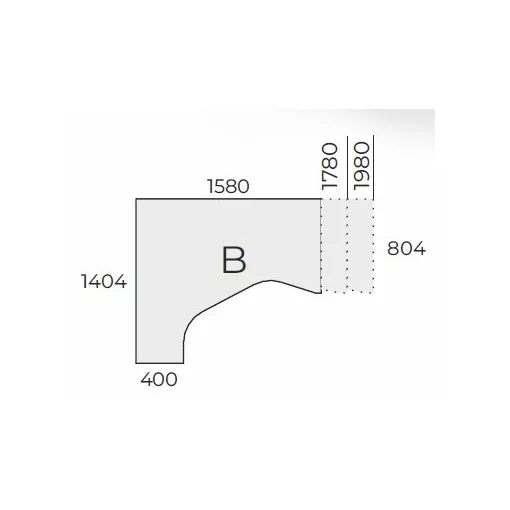 EX HE 198/140 fémlábas íróasztal jobbos kivitelben