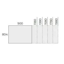 EX IS 138/80 fémlábas íróasztal