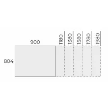 EX IS 138/80 íróasztal
