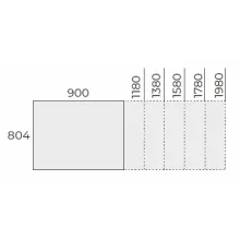 EX IS 138/80 fémlábas íróasztal