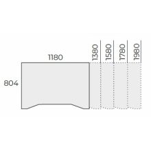 EX IZ 138/80 íróasztal