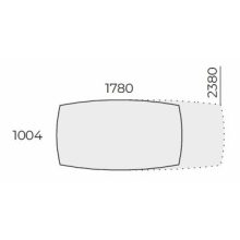 EX TB 238/100 íves laplábas tárgyalóasztal