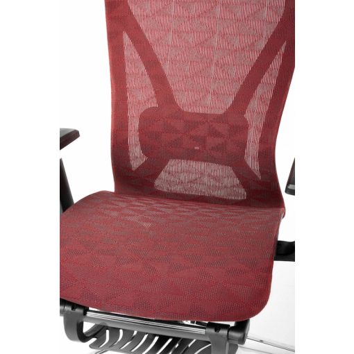 Lázár Net bordó hálós forgószék