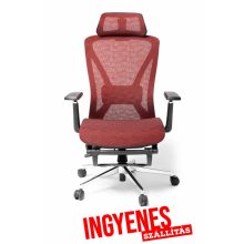 Lázár Net bordó hálós forgószék