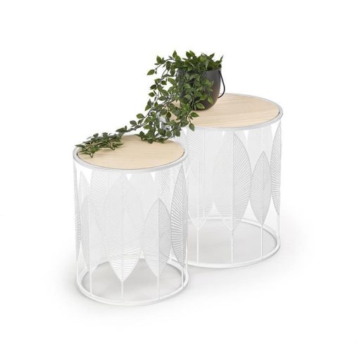 Folla dohányzóasztal - fehér