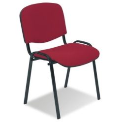 T - ISO fekete vázas szék - szövet kárpittal