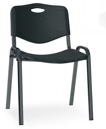 T - ISO fekete vázas műanyag szék