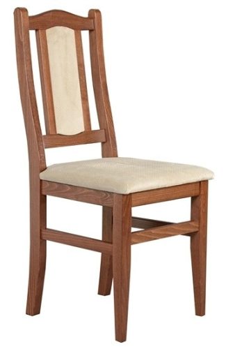J - Varia támlás tömörfa szék választható kárpittal