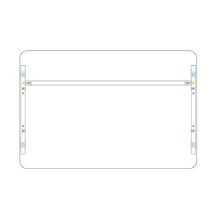 KK 200/80 íróasztal mindkét oldalt kerekített éllel