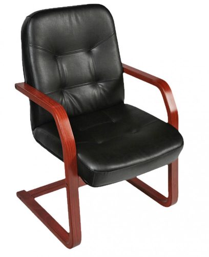 L - Executive wood visitor szánkótalpas szék
