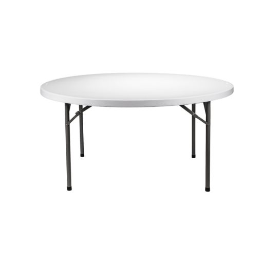 Catering fehér összecsukható körasztal ø152 cm (70152)