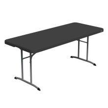 81168 összecsukható fekete asztal 