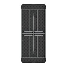 81168 összecsukható fekete asztal 