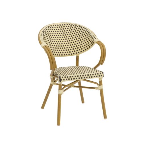 Camillo kültéri rakásolható éttermi szék - Krém