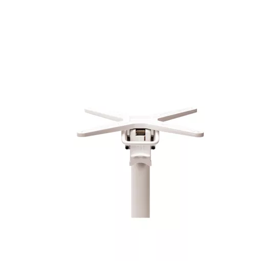 Cross Comfort felhajtható asztal - Fehér váz/Beton HPL lap