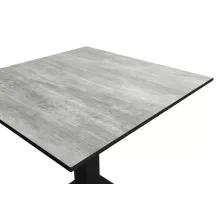 Alfa Bár asztal - Fekete váz/Beton HPL lap