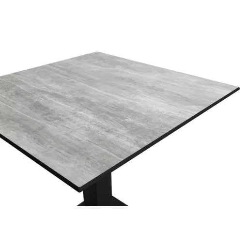 Alfa Bár asztal - Fekete váz/Beton HPL lap
