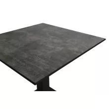 Alfa Bár asztal - Fekete váz/Loft Beton HPL lap
