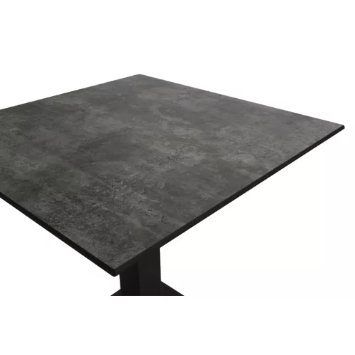 Alfa Bár asztal - Fekete váz/Loft Beton HPL lap