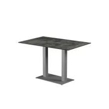 Alfa duo asztal - Szürke Váz/Loft Beton HPL lap