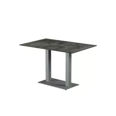 Alfa duo asztal - Szürke Váz/Loft Beton HPL lap