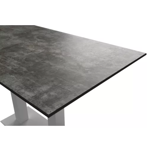 Alfa duo asztal - Szürke Váz/Loft Beton HPL lap
