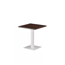 Alfa S asztal - Fehér Váz/Sötét Dió laminált lap (28 mm)