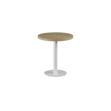 Alfa R körasztal - Fehér Váz/Lírai Tölgy laminált lap (38 mm)