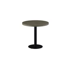   Alfa R körasztal - Fekete Váz/Tölgyfa Frappé laminált lap (38 mm)