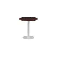 Alfa R körasztal - Fehér Váz/Sötét Dió laminált lap (28 mm)