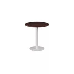   Alfa R körasztal - Fehér Váz/Sötét Dió laminált lap (28 mm)