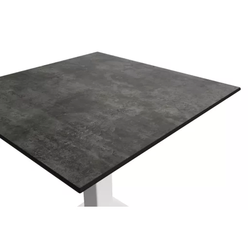 Alfa S asztal - Fehér váz/Loft Beton HPL lap