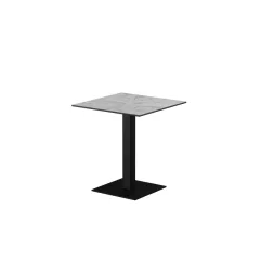 Alfa S asztal - Fekete váz/Márvány HPL lap